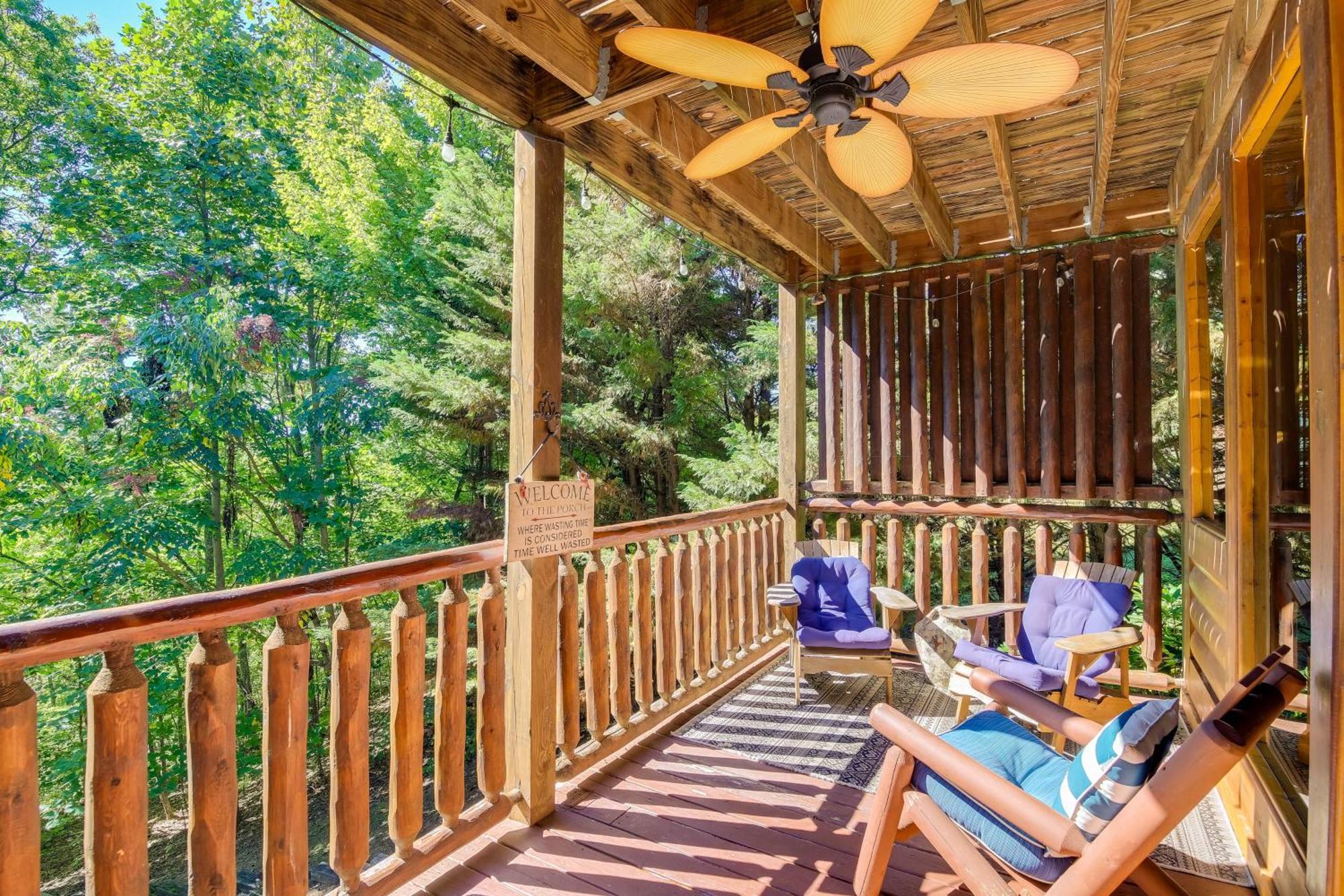 Secluded And Wooded Wears Valley Cabin With Fire Pit! Sevierville Exterior foto